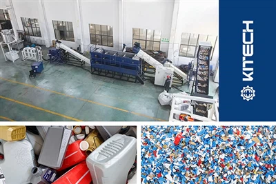 500-800kg/h PE/PP Rigid Plastic Crushing And Washing Line